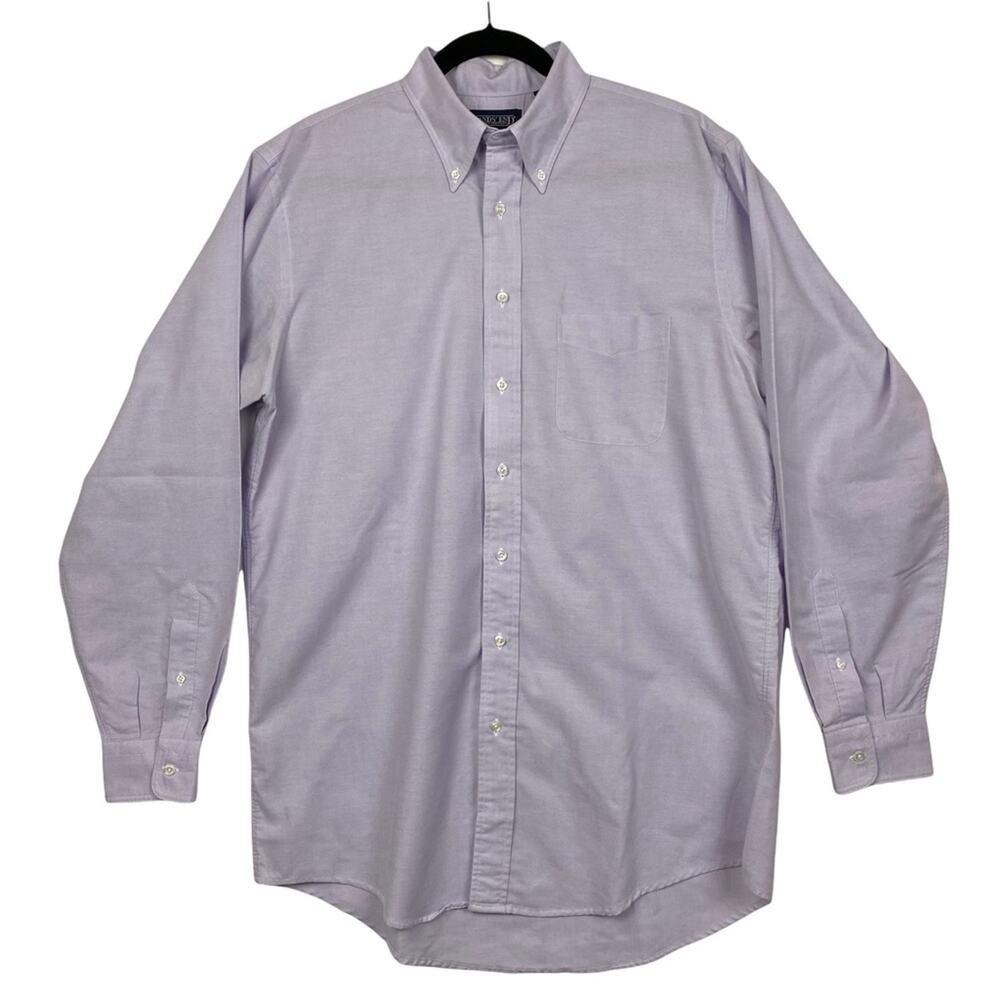 Land’s End Lavender Long Sleeve Button Down Shirt 16.5 Tall